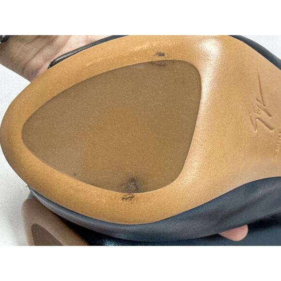 Giuseppe Zanotti platform peep to electric blue 36.5 leather - Picture 7 of 11